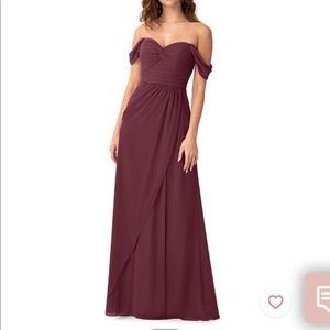 Azazie Millie dress in Cabernet